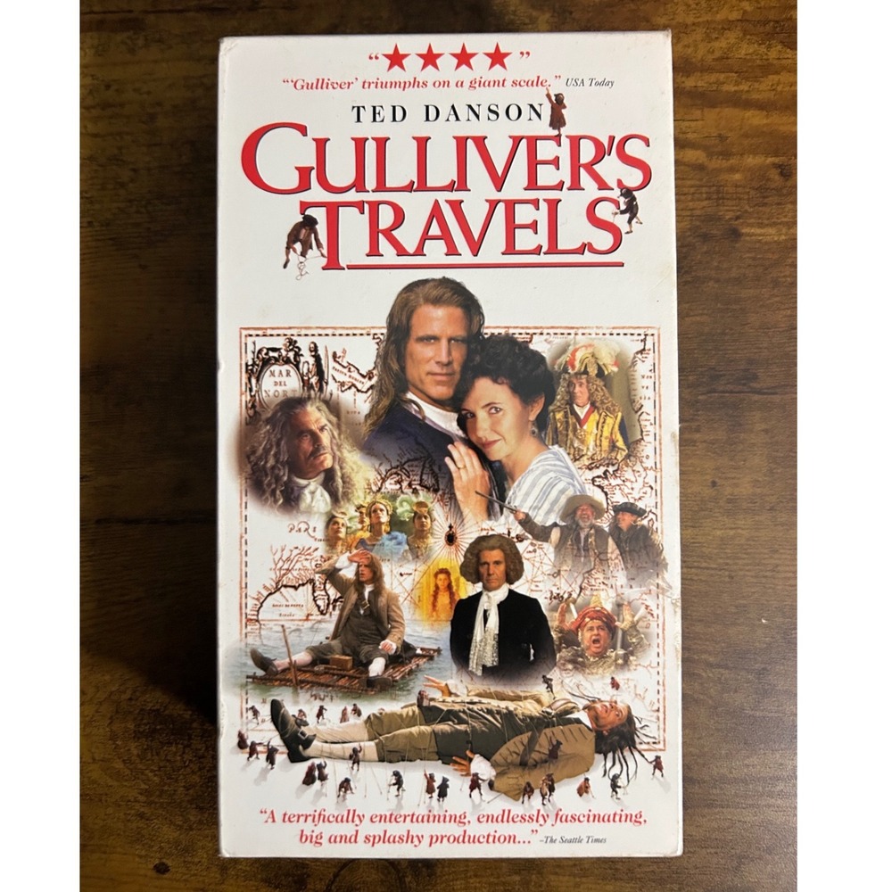 Gulliver's Travels VHS 1996 Ted Danson Jim Henson Productions 2-Tape Hallmark